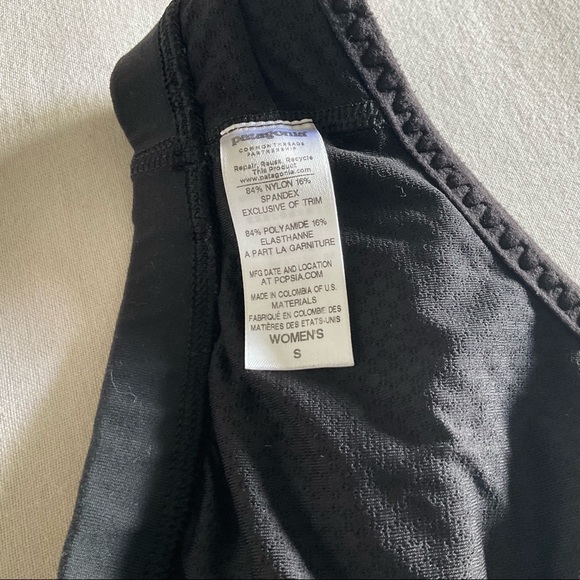 Black Cross Back Patagonia Sports Bra - Picture 4 of 5